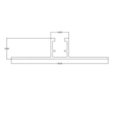 Profila sliede ar izolāciju augstums 20 mm Profila sliede ar izolāciju augstums 20 mm