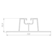 Profila sliede ar izolāciju augstums 30 mm Profila sliede ar izolāciju augstums 30 mm
