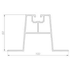 Profila sliede ar izolāciju augstums 60 mm Profila sliede ar izolāciju augstums 60 mm