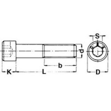 Skrūve ar iekšējo ligzdu sešstūris DIN 912 A2 M8x16 Skrūve ar iekšējo ligzdu sešstūris DIN 912 A2 M8x16