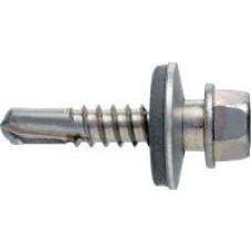 Pašurbjošā skrūve DIN 7504 A2 K 6,3X25 + Paplāksne ar blīvi A2 6,7×16 GEW 9 Pašurbjošā skrūve DIN 7504 A2 K 6,3X25 + Paplāksne ar blīvi A2 6,7×16 GEW 9