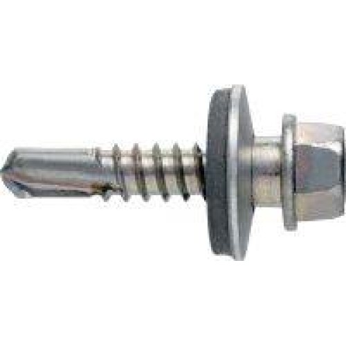 Pašurbjošā skrūve DIN 7504 A2 K 6,3X25 + Paplāksne ar blīvi A2 6,7×16 GEW 9 Pašurbjošā skrūve DIN 7504 A2 K 6,3X25 + Paplāksne ar blīvi A2 6,7×16 GEW 9